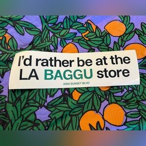 BAGGU Sticker / I’d rather be at the LA BAGGU Store